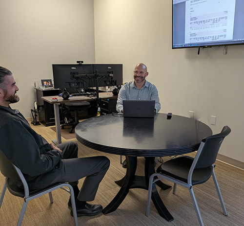 Staff at Hurricane Meeting